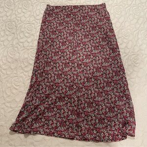 Banana Republic Floral Midi Slip Skirt